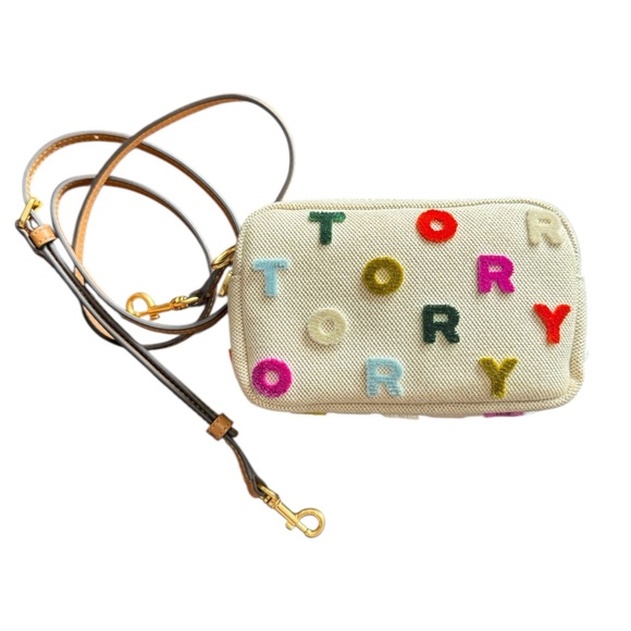 Tory Burch Canvas Crossbody Bag - Picture 1 of 9